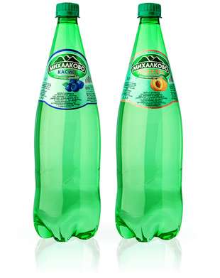 Михалково газирана и ароматизирана "Касис" и "Праскова" – 1L PET